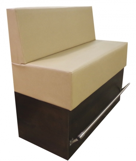 Cube assise haute sur socle (barre repose pieds non fournie)