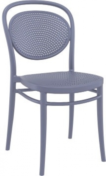 chaise Venise gris foncé