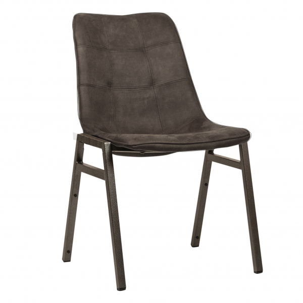  Chaise Detroit - Anthracite Métal