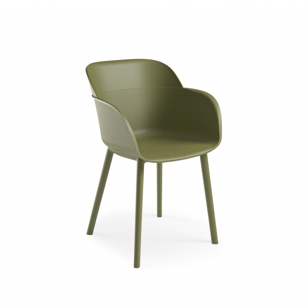 Fauteuil Shell Khaki