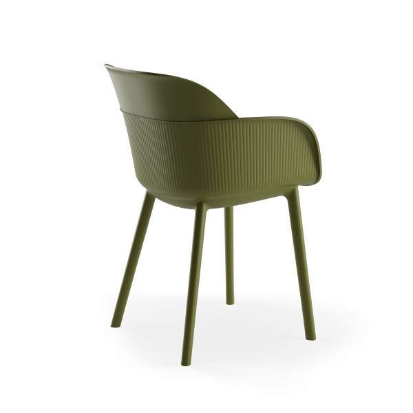 Fauteuil Shell Khaki