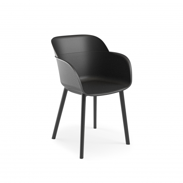 Fauteuil Shell Noir