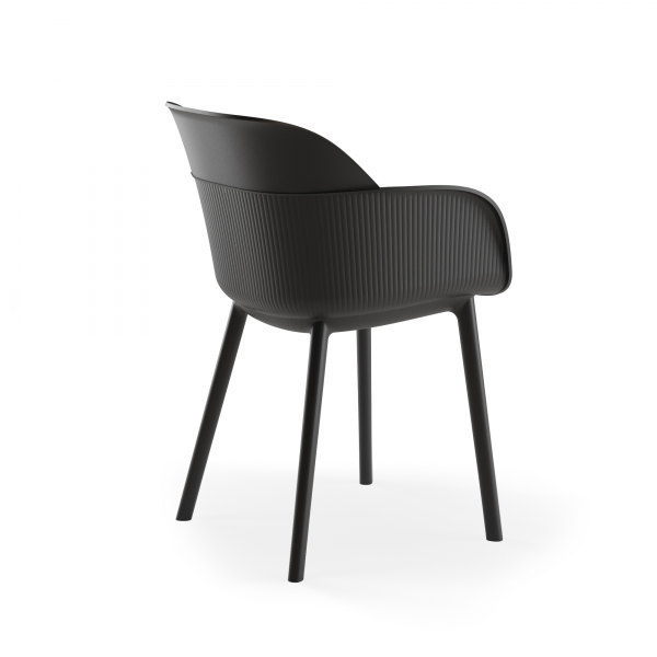 Fauteuil Shell Noir