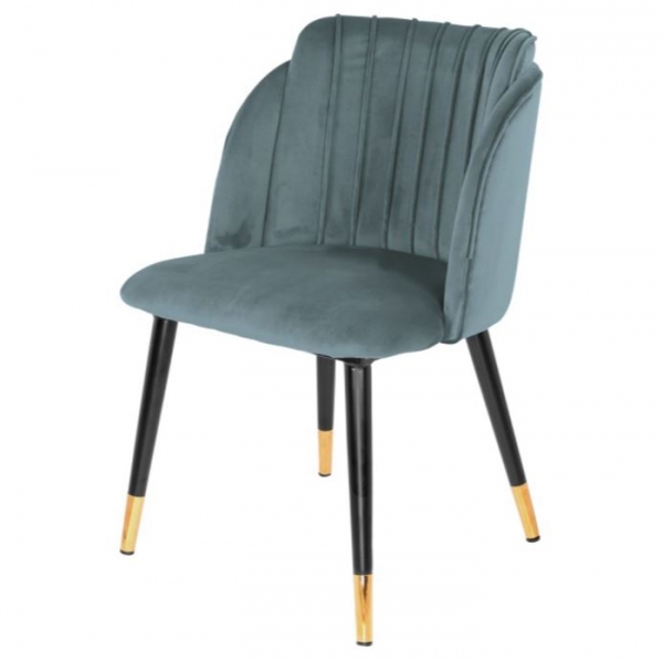 Chaise Bolare Bleu petrol Front