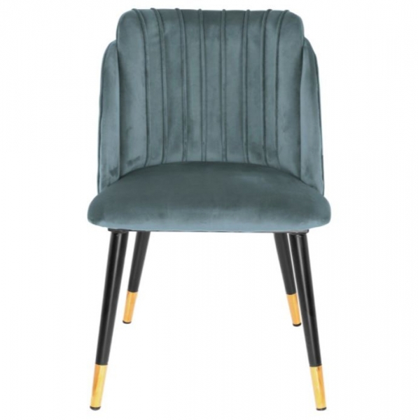 Chaise Bolare Bleu petrol Front