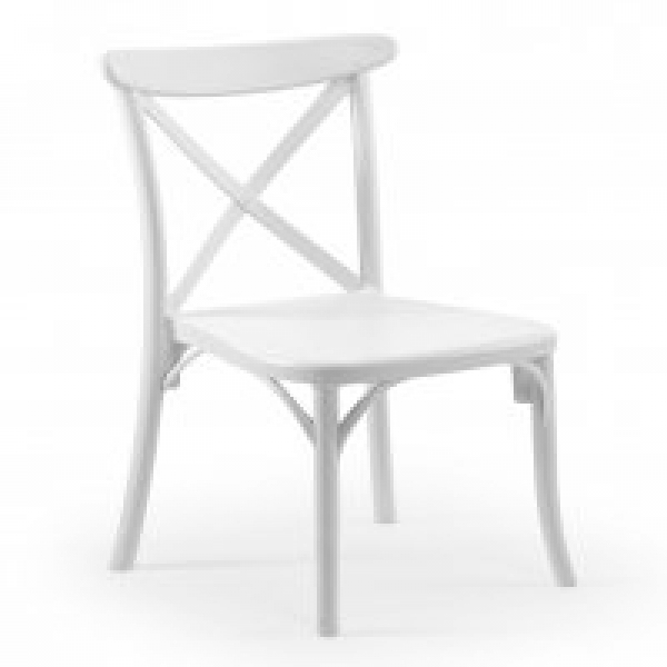 Chaise Cross budget Blanc