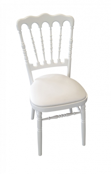 Chaise Napoleon bois blanc
