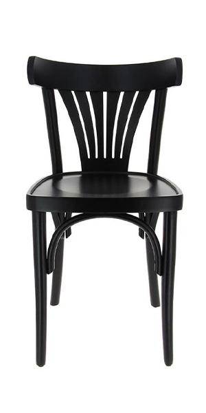 Chaise New Orleans hêtre noir Assise Bois FRONT