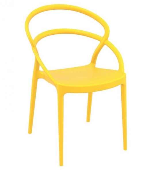 Chaise Toulon Jaune Front