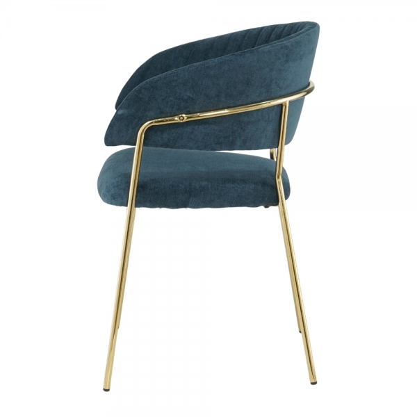 Fauteuil Antonella - en stock - Bleu pétrol