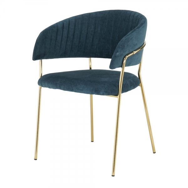 Fauteuil Antonella - en stock - Bleu pétrol