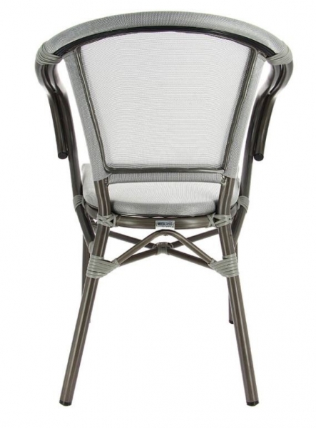 Fauteuil Biarritz Gris Back