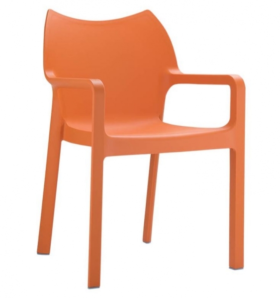 Fauteuil Diva orange