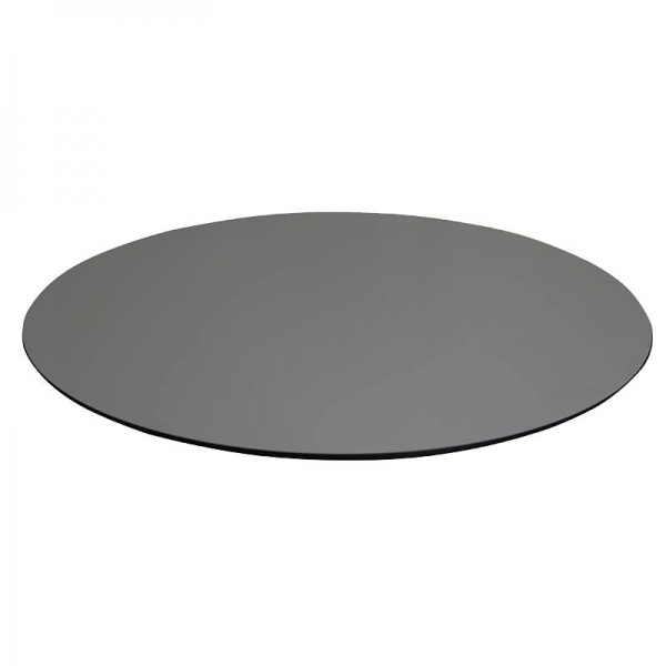 Plateau Mesa ép. 12.5 mm rond - Gris perle