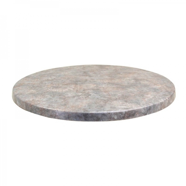 Plateau Topalit ép. 34 mm rond - Zinc