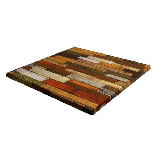 Plateau Werzalit ép. 30 mm carré - Plancha rouge