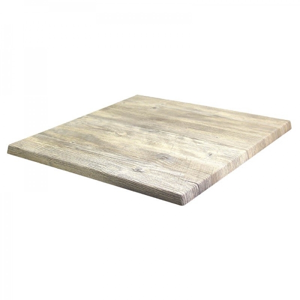 Plateau Werzalit ép. 30 mm carré - Ponderosa blanc