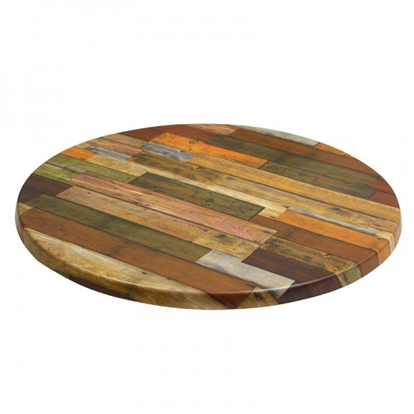 Plateau Werzalit ép. 30 mm rond - Plancha rouge