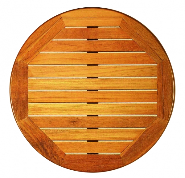 Plateau extérieur bois Groove teak