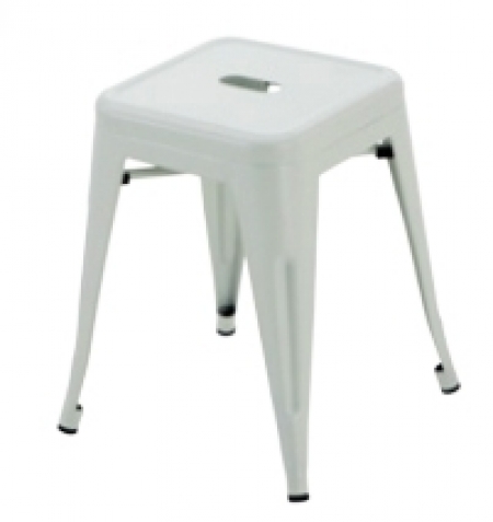 Tabouret Antik T Assise basse blanc