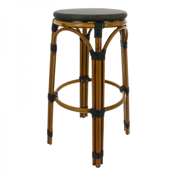 Tabouret Biarritz Bronze clair Front