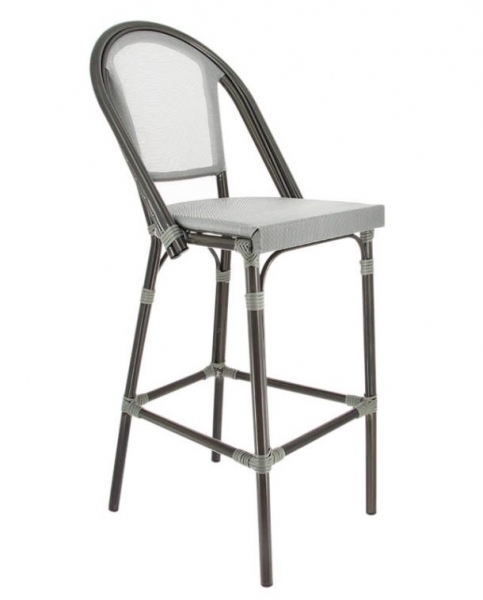 Tabouret Biarritz Gris Front