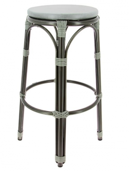 Tabouret Biarritz Gris Front