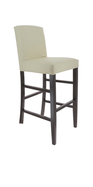 Tabouret Seville hêtre wengé beige