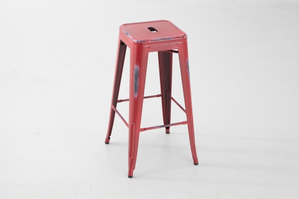 Tabouret Vestige T Rouge