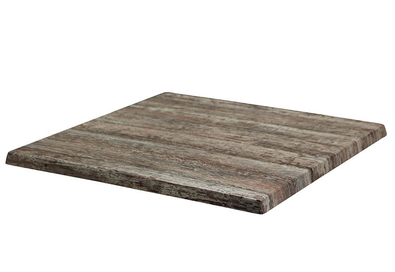 Werzalit décor bois plateau extérieur stratifié moulé pour restaurant  Plateau de table Werzalit