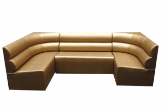 2 Boudins en angle standard concave droit à 90° + assise jusqu'au sol pieds 1,5 cm (sur glisseurs PVC 15 mm)